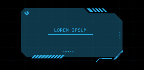 Leinwandbilder - Modern technology text boxes vector illustration
