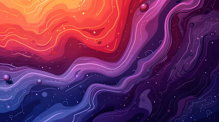 Leinwandbilder - An abstract background features flowing lines and vibrant colors, creating a dynamic and visually captivating cosmic or spacelike texture