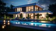 © Deira Studio - A photo of a modern house with a designer lighting