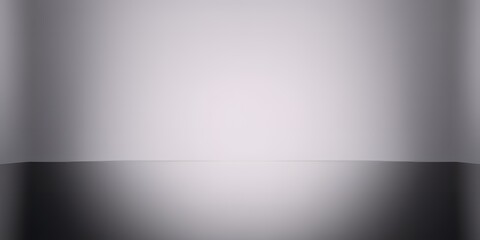 Poster - A simple studio shot featuring a gradient background from light gray to dark gray with a flat base
