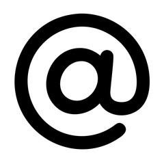 Poster - Symbol of Digital Communication Displayed Within a Simple Circular Design
