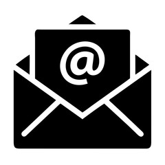 Poster - Envelope With Email Symbol Representing Digital Communication and Connection Methods