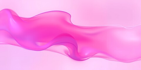 Poster - Abstract pink and purple flowing fabric against a light pink background in soft focus style