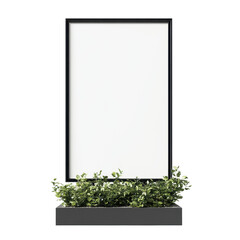 outdoor menu advertising stand designed for promotional use in cafes and restaurants, featuring a bl