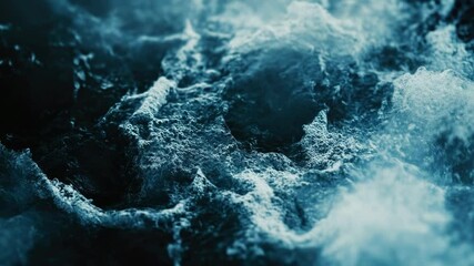 Poster - A close-up view of a calm and clear body of water