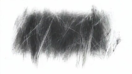 Aufkleber - Black and white illustration of a cluster of trees