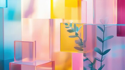 Poster - A single stem plant sits inside a decorative vase