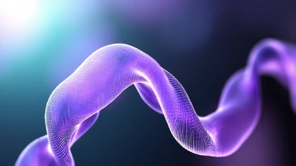 Leinwandbilder - DNA Strand: A vibrant and detailed illustration of a DNA strand. Its swirling structure hints at the complexity of genetic information. This image is ideal for scientific and educational purposes.