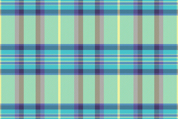 Poster - Classic plaid pattern, a seamless tartan textile design with light green, blue and purple tones. Ideal for backgrounds, fashion, or festive designs.