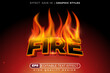 © Azza - Editable 3d vector text effect fire with fire effect