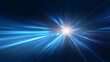 © CreativeCreations - Abstract blue light speed background with laser rays and glowing flare in the center, motion blur effect, futuristic design concept for technology or science illustration