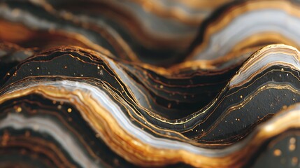 Poster - Abstract organic lines as panorama wallpaper background