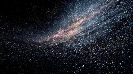 Fototapete - The cosmos filled with countless stars