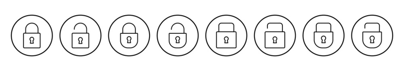 Fototapete - Lock icon vector. Padlock icon vector. Encryption icon. Security symbol