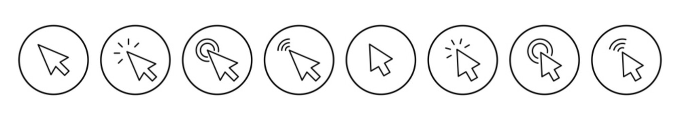 Aufkleber - Click icon vector. pointer arrow icon. cursor icon vector