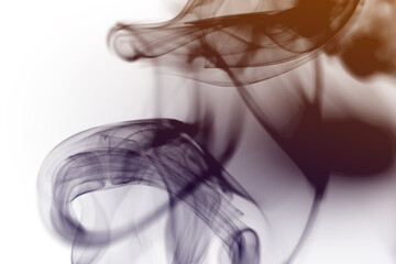 Wall Mural - macro shot of smoke vapour particles release in the air