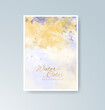 © REZI - Cards with watercolor background. Design for your cover, date, postcard, banner, logo.