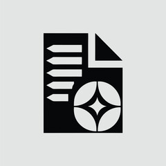 Poster - Abstract composition featuring geometric shapes suitable for modern visual designs