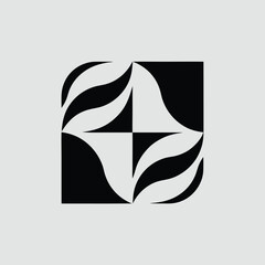 Poster - Abstract geometric shape with symmetry suitable for modern design elements