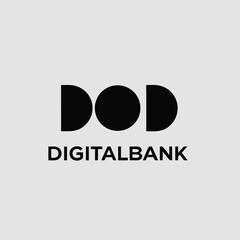 Poster - Dod digitalbank modern logo design suitable for banking financial services and tech industries