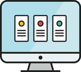 Poster - Online Marketing Icon Element