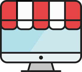 Poster - Online Marketing Icon Element