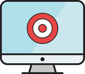 Poster - Online Marketing Icon Element