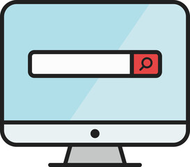 Poster - Online Marketing Icon Element