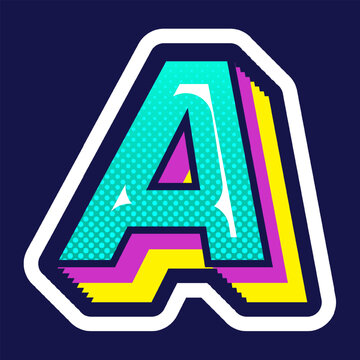 Colorful Comic Alphabet