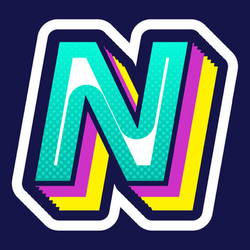 Colorful Comic Alphabet