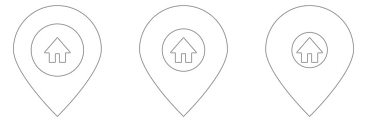 Wall Mural - address icon vector. home location icon vector