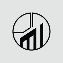 Poster - Modern abstract logo concept with geometric elements and stylish transparency