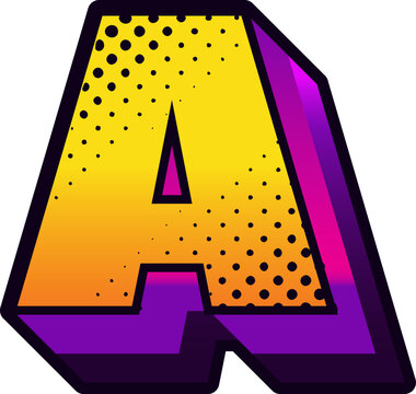 Colorful Comic Alphabet