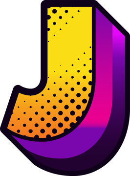 Colorful Comic Alphabet