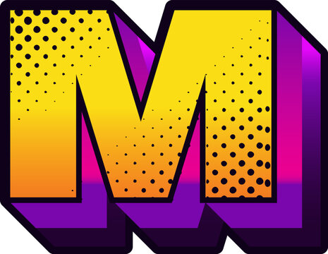 Colorful Comic Alphabet