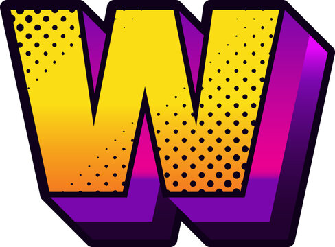 Colorful Comic Alphabet