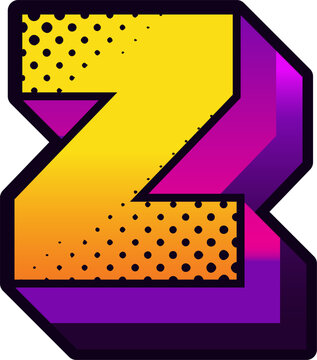 Colorful Comic Alphabet