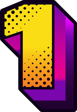 Colorful Comic Alphabet