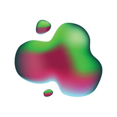 Aufkleber - Abstract colorful modern shape composition design