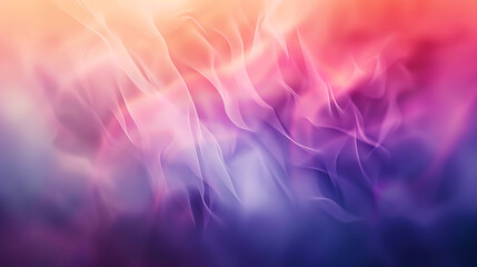 Poster - A vibrant abstract background with flowing gradients of purple, pink, and orange creating a dreamy and ethereal visual texture