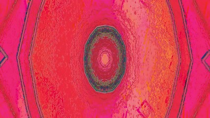 Poster - Vibrant abstract star pattern with rich red hues and intricate details, suitable for digital art