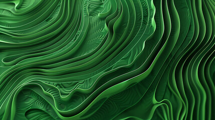  - A mesmerizing abstract background features undulating green layers, creating a textured and organic pattern reminiscent of topographical contours and natural formations