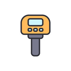 Poster - Digital Soil Tester Icon For Agricultural Or Environmental Applications
