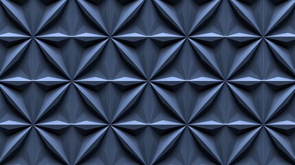 polished, semigloss wall background with tiles. triangular, tile wallpaper with 3d, black blocks. 3d