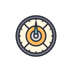 Poster - Stylized Graphic Of A Compass Face Indicating Forward Progress
