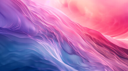 Poster - A mesmerizing abstract background featuring flowing waves of pink, purple, and blue hues, creating a visually stunning and modern design with a smooth and vibrant texture