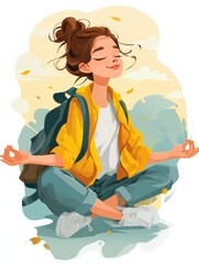 Poster - Emotional Wellness Tips for Students Embarking on Back-To-School Journey to Foster Mental Health During Challenging Times