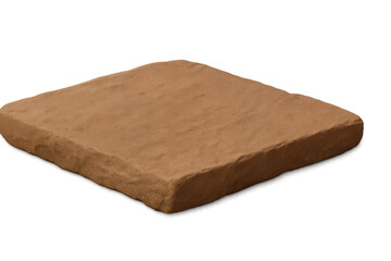Aufkleber - Sandstone rock resting on transparent backdrop, offering clean cutout for graphic design purposes
