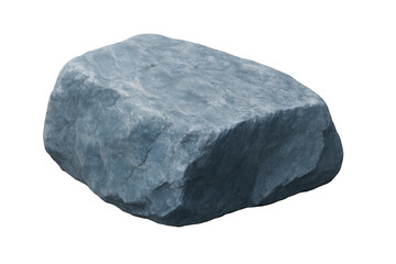Aufkleber - Photorealistic 3d rendering of a large gray rock isolated on a transparent background, ideal for easy integration into various design projects