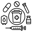 © RiskiAyu - Biomedical Waste Outline Icon